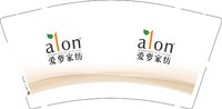 12250104爱萝家纺 9盎司1000个：依萝香家纺西沱店 一次性定制纸杯、一次性广告纸杯设计图