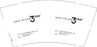 13241207（新地址） 3AM （加地址）9盎司5000个（5000个黑高盖）加急：夏米夏米夏 一次性定制纸杯、一次性广告纸杯设计图