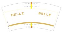 12241225 BELLE7盎司2千：peikefantb 一次性定制纸杯、一次性广告纸杯设计图