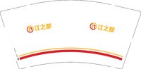 12250106 江之都9盎司加厚1千个：紫色精灵园 一次性定制纸杯、一次性广告纸杯设计图