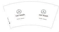 13250106 car wash7盎司2千个加急：仙人掌小可 一次性定制纸杯、一次性广告纸杯设计图