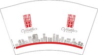 12250106博采传媒12盎司1千个：sunchen101 一次性定制纸杯、一次性广告纸杯设计图