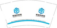 12241206聚盛裕管道9盎司1千专版350克：权世界5043 一次性定制纸杯、一次性广告纸杯设计图