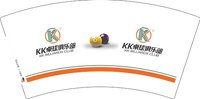 12241221kk桌球俱乐部7盎司1千个：tb748839616 一次性定制纸杯、一次性广告纸杯设计图
