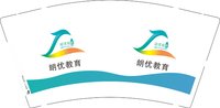 12241221 朗优教育9盎司1千：忘不掉的往事998 一次性定制纸杯、一次性广告纸杯设计图