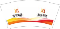 12241216新版-宝丰集团9盎司1千个：m铃儿 一次性定制纸杯、一次性广告纸杯设计图