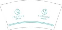 12250102 颜熙医美9盎司1千：liyun7519255 一次性定制纸杯、一次性广告纸杯设计图