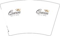 11241219NAILSPA16盎司2千个：（配白高盖1千个）queennailspa 一次性定制纸杯、一次性广告纸杯设计图