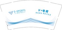 3141205 V+电竞 9盎司1000个：241214-464728901233845 一次性定制纸杯、一次性广告纸杯设计图