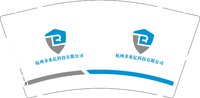 12241211杭州多米亿科技有限公司9盎司1千个：alice淘淘55 一次性定制纸杯、一次性广告纸杯设计图