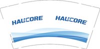12250117HAUCORE9盎司5千个（1000个一箱）：huanggang15588807733 一次性定制纸杯、一次性广告纸杯设计图