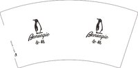 12250119（新logo）企鹅 7盎司2000个：安静090910 一次性定制纸杯、一次性广告纸杯设计图