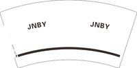 12250109 JNBY 7盎司1万个（50个一条装）：开心市民小徐x 一次性定制纸杯、一次性广告纸杯设计图