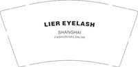 12250111 LIER EYELASH9盎司1千（配黑高盖1千）：蓝晓雯 一次性定制纸杯、一次性广告纸杯设计图