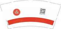 12250116 野风美术中学9盎司3千个：剪掉旧日子 一次性定制纸杯、一次性广告纸杯设计图