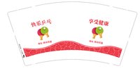 12250108快乐乒乓（换）9盎司加厚1千：ylm曼天舞 一次性定制纸杯、一次性广告纸杯设计图