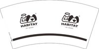 12250120 HABITAT 7盎司1千：廖rian 一次性定制纸杯、一次性广告纸杯设计图