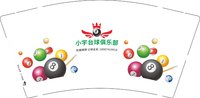 3140104 小宇台球俱乐部 9盎司特厚1000个：250104-201746071963259 一次性定制纸杯、一次性广告纸杯设计图