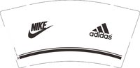 12250205 阿迪达斯耐克logo9盎司加厚1千：曾成阳 一次性定制纸杯、一次性广告纸杯设计图