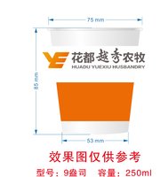 13250110花都越秀农牧9盎司特厚5千个：杰尼龟71 一次性定制纸杯、一次性广告纸杯设计图