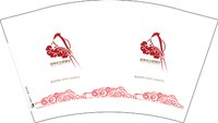 3140110 喜事会主题酒店 12盎司1000个：250110-417805115010736 一次性定制纸杯、一次性广告纸杯设计图