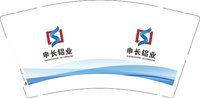 12250108 申长铝业9盎司1千个：圆子momo小姐 一次性定制纸杯、一次性广告纸杯设计图
