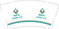 12250114北京城建二公司 9盎司加厚1000个：畸形的葫芦 一次性定制纸杯、一次性广告纸杯设计图