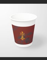 11250112迎春9盎司加厚350克专版1千个：Wenfeifei0526 一次性定制纸杯、一次性广告纸杯设计图