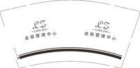 12250118零.致 皮肤管理中心 9盎司1000个：小橙子的饰品店 一次性定制纸杯、一次性广告纸杯设计图