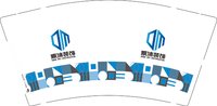 12250107鼎沐装饰 9盎司1千个：橘姑娘111 一次性定制纸杯、一次性广告纸杯设计图