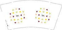 12250215 童瓣9盎司5千：rivine 一次性定制纸杯、一次性广告纸杯设计图
