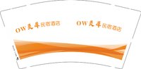 3140216 OW灵犀民宿酒店 9盎司1000个：250216-128094072471208 一次性定制纸杯、一次性广告纸杯设计图