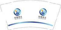 3140213 旭德塑业 9盎司1000个：250213-655265687900316 一次性定制纸杯、一次性广告纸杯设计图