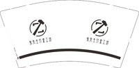 12250225张先生9盎司1千：z415515361 一次性定制纸杯、一次性广告纸杯设计图