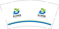 12250225聚云新能源9盎司1千：七妖花颜 一次性定制纸杯、一次性广告纸杯设计图