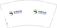 3140216 华熙生物 9盎司1000个：250216-380381479334085 一次性定制纸杯、一次性广告纸杯设计图
