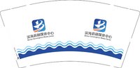 12250205 海滨县融媒9盎司350克专版1万：独自风中凌乱 一次性定制纸杯、一次性广告纸杯设计图