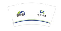 12250220夏优客9盎司1千：摇尾巴的粉红豹 一次性定制纸杯、一次性广告纸杯设计图