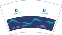 12250219大渡口经济开发区12盎司1万个加急：夜神月28 一次性定制纸杯、一次性广告纸杯设计图
