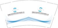 （印500修白杯）12250210 安徽正弦空间9盎司加厚1千：时光荏苒慌乱年华 一次性定制纸杯、一次性广告纸杯设计图