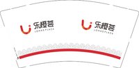 12250206乐橙荟9盎司加厚2千：徐刺猬 一次性定制纸杯、一次性广告纸杯设计图