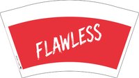 12250222 FLAWLESS 12盎司1000个：你潇洒哥不是个蛋（含白色高盖） 一次性定制纸杯、一次性广告纸杯设计图