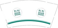 16250224 杉 杉9盎司1千：快乐购1110111 一次性定制纸杯、一次性广告纸杯设计图