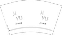 12250215吉遇12盎司1千：006诠释一切 一次性定制纸杯、一次性广告纸杯设计图