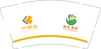 12250224拾光怎么林9盎司1千：天堂落羽68 一次性定制纸杯、一次性广告纸杯设计图