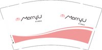 12250208武汉旗舰店9盎司1千：描一场山水人家 一次性定制纸杯、一次性广告纸杯设计图