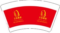 12250207三石建发 14盎司1000个加急（是大红色 注意色差）：坏孩子的上尉 一次性定制纸杯、一次性广告纸杯设计图