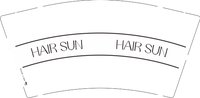 13240217 HAIRSUN 9盎司1千个：yjp2637949501 一次性定制纸杯、一次性广告纸杯设计图