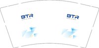 （印刷500修白）12250206BTR白9盎司加厚1千：代加松 一次性定制纸杯、一次性广告纸杯设计图