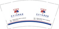 12250218拳力以赴搏击馆9盎司1千：万绍强88 一次性定制纸杯、一次性广告纸杯设计图